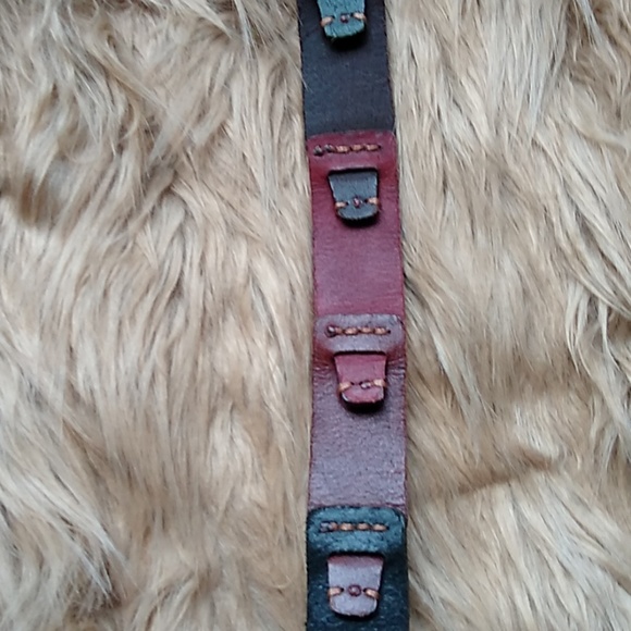 Fossil Genuine Leather Multicolored Belt Size S - Picture 6 of 8